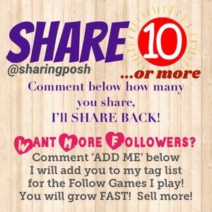 Share 10, Tell me you shared!